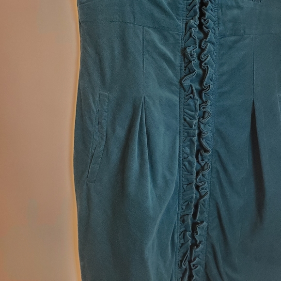 Maeve Teal Ruffle Dress w pockets Size 10 SOLD - Picture 7 of 9